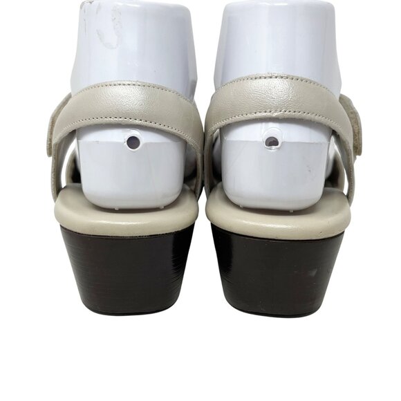 SAS Tripad Womens Suntimer Bone Ivory Pearl Leather Open Toe Sandals 7.5M - Picture 5 of 12